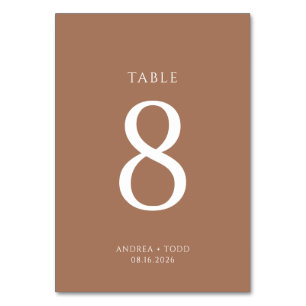 Cartes de table Rustique Mariage simple photo coul