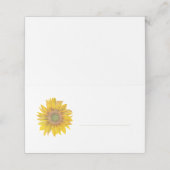 Cartes de table Tournesol Simple (Extérieur déplié)