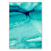 Cartes de table Turquoise Turquoise Beach Wedding (Dos)