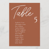 Cartes de tableau de Mariage en terre cuite (Dos)