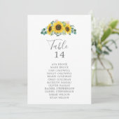 Cartes de tableau de tableau de tournesol rustique (Debout devant)