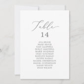 Cartes de tableau en argent délicates (Devant)