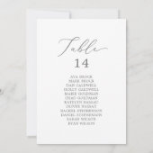 Cartes de tableau en argent délicates (Dos)