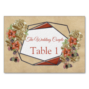 Cartes de tableau géométrique en cuir et daim