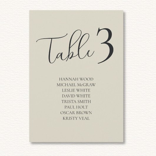 Cartes de tableau Mariage de la table de l'huître 