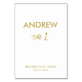 Cartes de tableau Mariage de l'effet d'huile d'or (Dos)