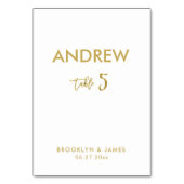 Cartes de tableau Mariage de l'effet d'huile d'or  (Dos)