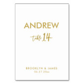 Cartes de tableau Mariage de l'effet d'huile d'or  (Dos)