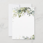 Cartes de tableau Mariage de verdure (Dos)