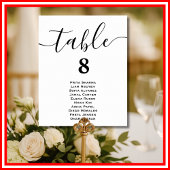 Cartes de tableau minima de Mariage modernes