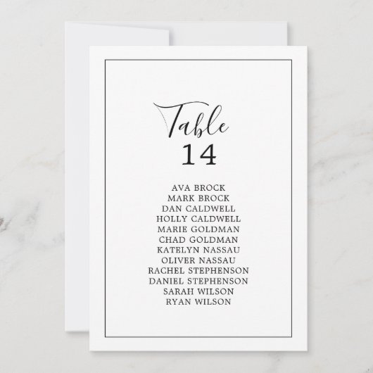 Cartes de tableau minimalistes (Devant)
