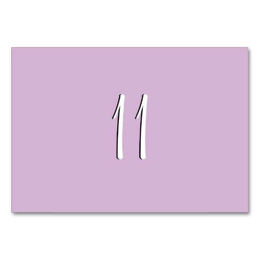 Cartes de tableau violet clair (Devant)