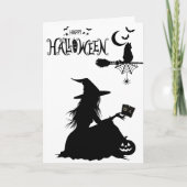 Cartes de tarot de sorcière gothique Chat mignon H (Devant)