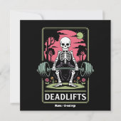Cartes de Tarot Deadlifts Drôle Skeleton Design d' (Devant)