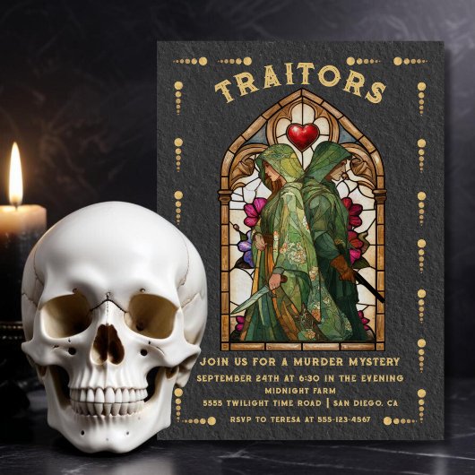 Cartes de tarot meurtrières des traîtres aux vitra