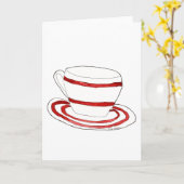 Cartes de tasse et de soucoupe (Fleur jaune)