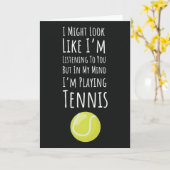 Cartes De Tennis Amusantes Humour Sportif Pour Lec (Fleur jaune)