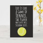 Cartes De Tennis Amusantes Pour Joueur Humour Amou (Fleur jaune)