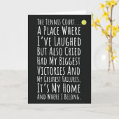 Cartes De Tennis Cute Court Raquet Racquet Net Enf (Fleur jaune)