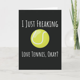 Cartes de tennis drôles et mignonnes pour l'humour