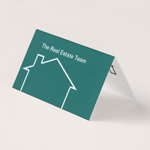 Cartes de tente d'affaires de biens immobiliers pl