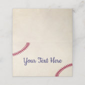 Cartes De Tente De Baby shower À Thème De Baseball (Extérieur déplié)