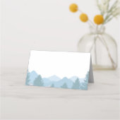 Cartes de tente de montagnes de forêt bleue (Dos)
