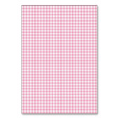 Cartes De Tente en vichy Rose (Dos)