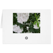 Cartes de tente Mariage White Mountain Laurel (Dos Horizontal)
