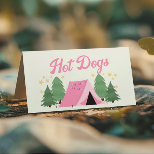 Cartes de tente pour filles