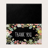 Cartes de tentes Mariages modernes en Merci Floral (Extérieur déplié)