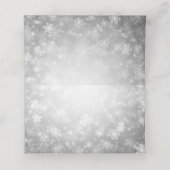 Cartes de tentes mariages Silver Winter Wonderland (Intérieur déplié)
