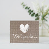 Cartes de texture de toile de jute | Seras-tu ma d (Debout devant)