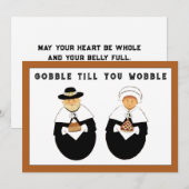 Cartes de Thanksgiving pour affaires (Devant / Derrière)