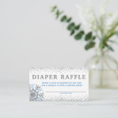 Cartes de tirage au sort de couche Blue Snowflake (Debout devant)