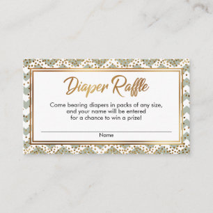 Cartes de tirage au sort de couches Chevron Confet