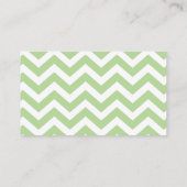 Cartes de tirage au sort de couches vert pastel et (Dos)