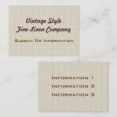 Cartes de toile de grande entreprise de style (Devant / Derrière)