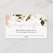 Cartes de tombola à baby shower de lys floral (Devant)