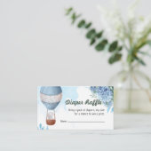 Cartes de tombola à montgolfière éléphant (Debout devant)