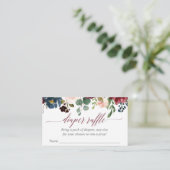 Cartes de tombola bleu marine (Debout devant)