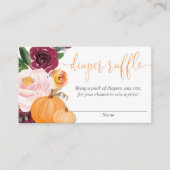 Cartes de tombola citrouilles de tombola (Devant)