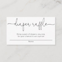 Cartes de tombola de baby shower, sans distinction