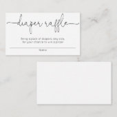 Cartes de tombola de baby shower, sans distinction (Devant / Derrière)