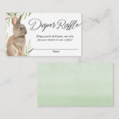 Cartes de tombola de Pâques pour couches neutres (Devant / Derrière)