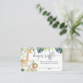 Cartes de tombola neutres pour les animaux Safari (Debout devant)