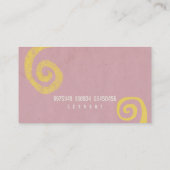 Cartes de tourbillon élégant rose (Dos)