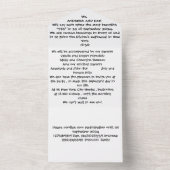 Cartes de tous les plans d'invitation de mariage (À l'intérieur)