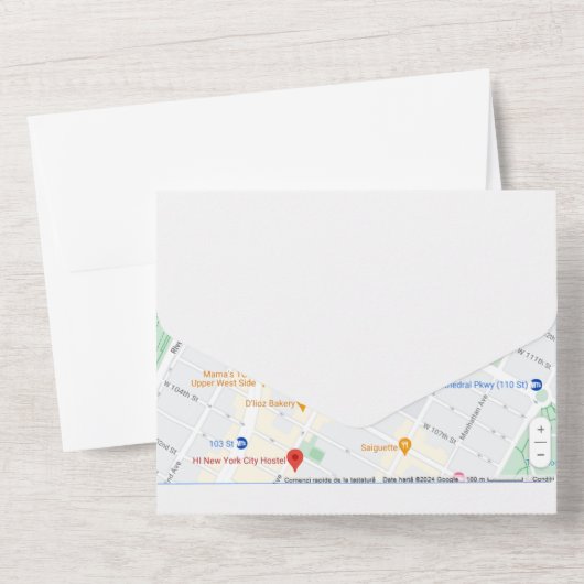 Cartes de tous les plans d'invitation de mariage (Verso)