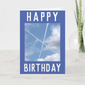 Cartes de traînées d'avion formant un Saltire dans (Devant)